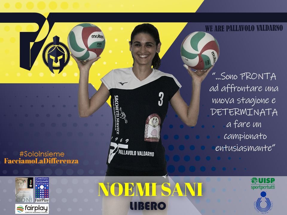 Noemi Sani pallavolo valdarno libero