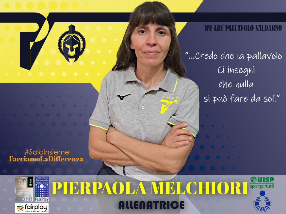 Pierpaola Melchiori allenatrice pallavolo valdarno