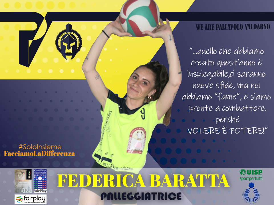 Federica Baratta pallavolo valdarno palleggiatrice