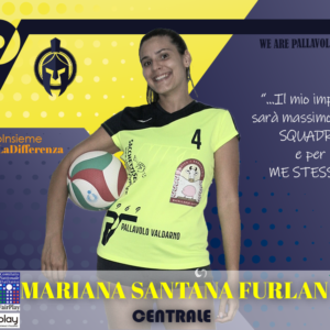 Mariana Santana Furlan pallavolo valdarno spartane campionato prima divisione