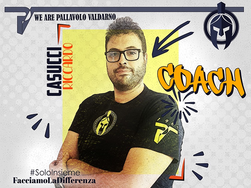 Riccardo Casucci allenatore under 13 pallavolo valdarno