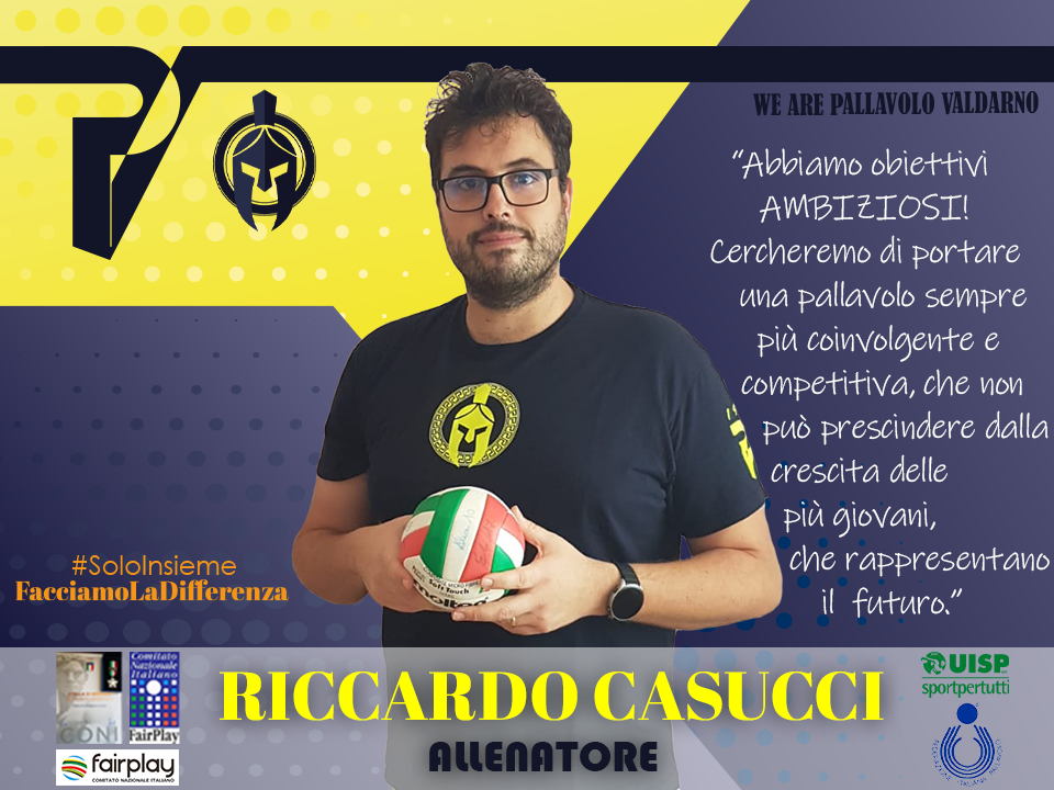 Riccardo Casucci allenatore pallavolo valdarno