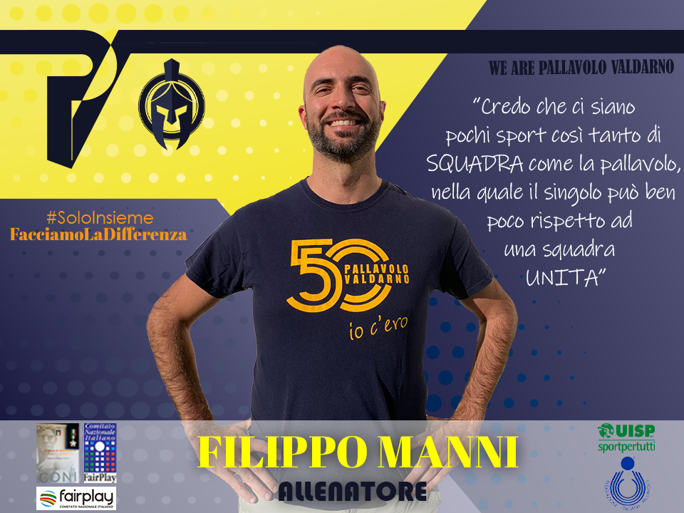 Filippo Manni allenatore volley valdarno pallavolo