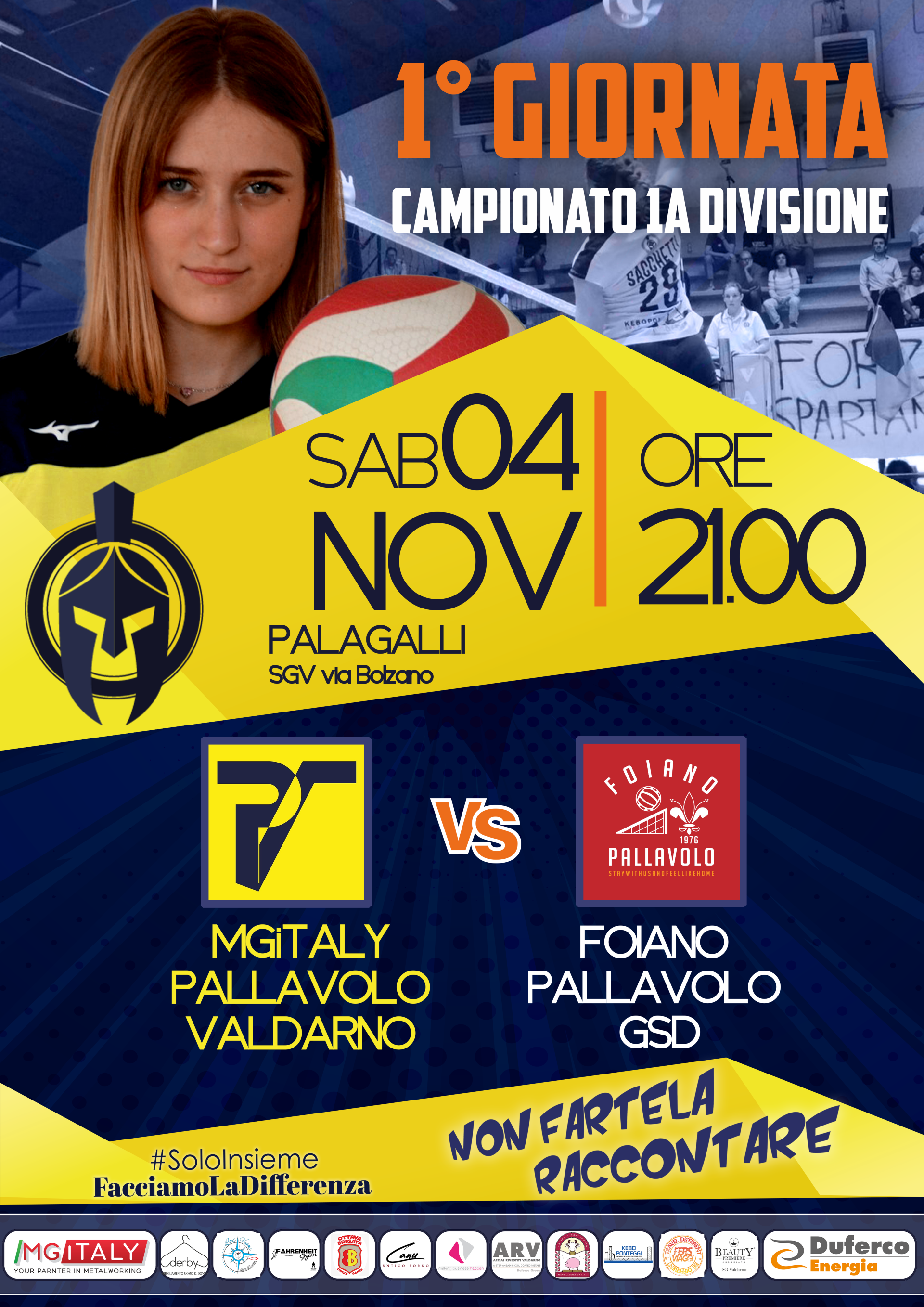 prima di Campionato MgItaly Pallavolo valdarno - Foiano