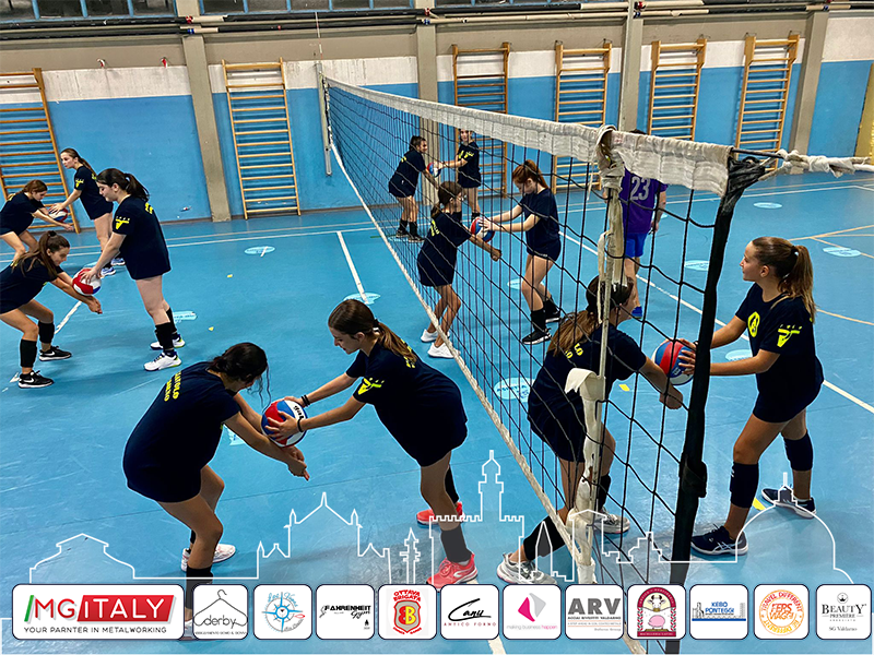 under 14 blu primi passi nel mondo della pallavolo
