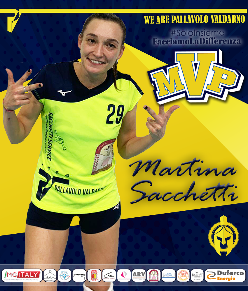 MVP Martina sacchetti Terranuova -Mgitaly Pallavolo Valdarno