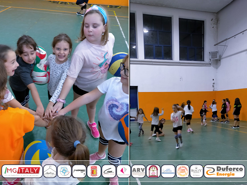 minivolley cas pallavolo valdarno in allenamento Pierpaola Melchiori