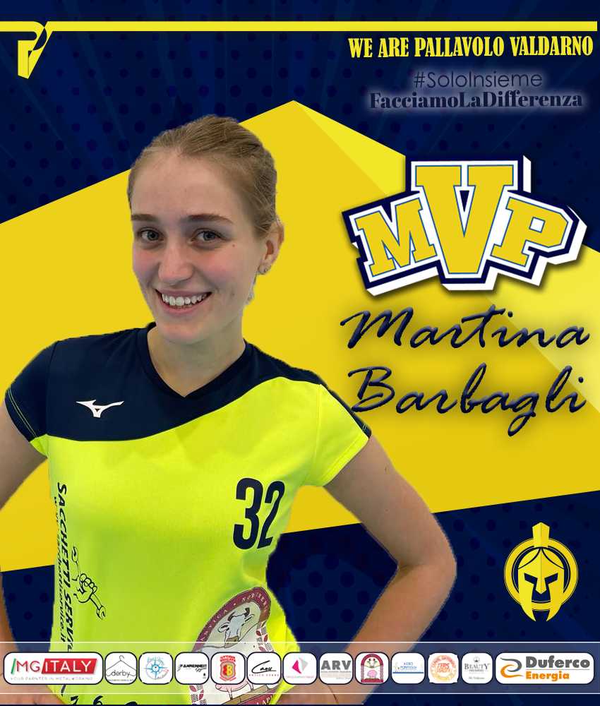 MVP Martina Barbagli pallavolo valdarno club Arezzo